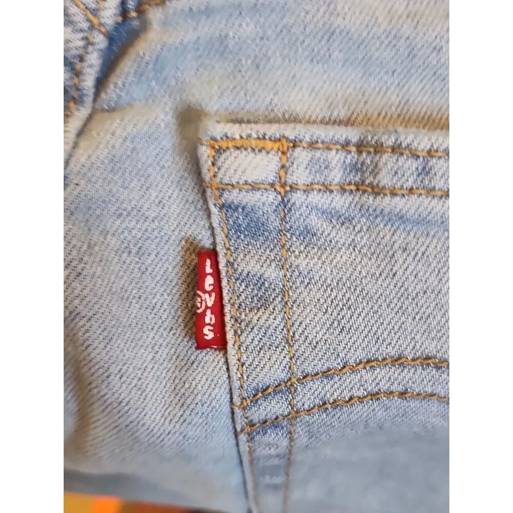 Levi's Light Wash Ribcage Straight Ankle, Button Fly, Denim Jeans 29